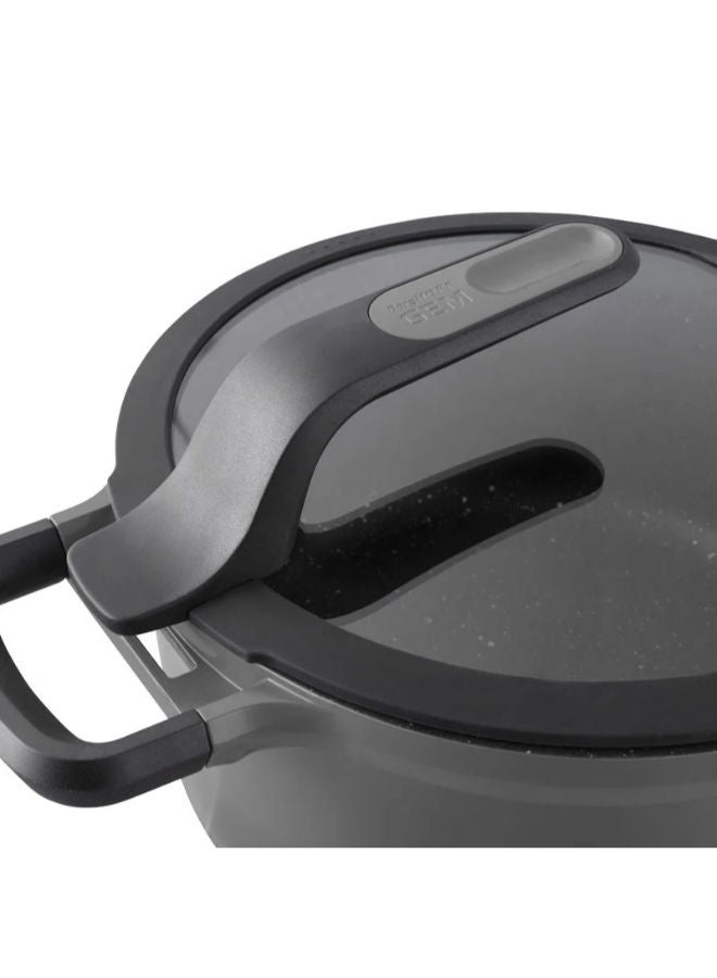 بيرجوف مقلاة سوتيه مغطاة تبقى باردة-رمادي - Image 4